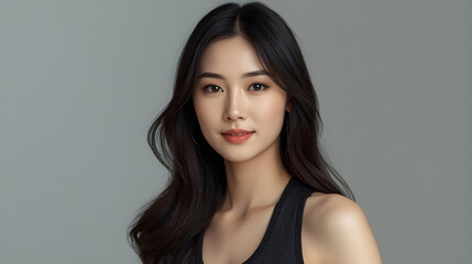Close up beautiful Asian woman