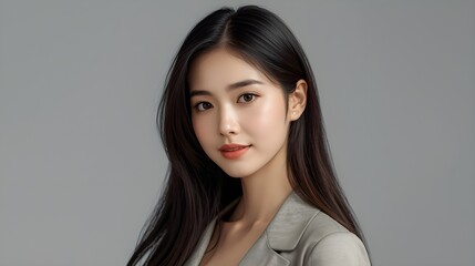 Close up beautiful Asian woman
