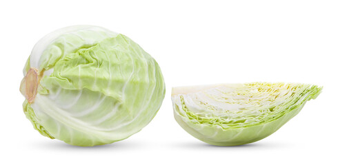 pointed cabbage isolated on transparent png ( image from camera )