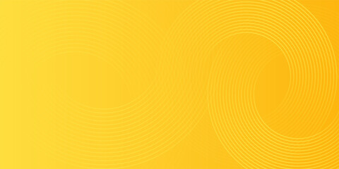 Yellow abstract background with circular shapes composition simple