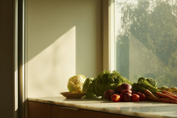 modern kitchen featuring sleek ultrabright refrigerator that provides virtual recipe suggestions
