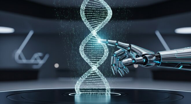 The abstract 3D model of a DNA helix illustrates the genetic molecule central to cell biology and medical research
Shutterstock