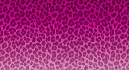 Obraz premium Pink Leopard Print Gradient Background Seamless Pattern.