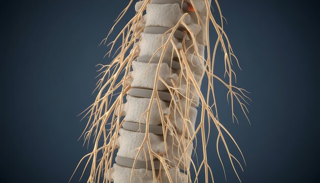 Detailed Human Spinal Column, Bone Anatomy, Disc Health, Strength, Biology, Orthopedics, Medical Science