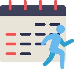Running Event Flat Icon