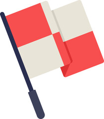 Running Flag Flat Icon