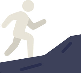 Trail Running Flat Icon