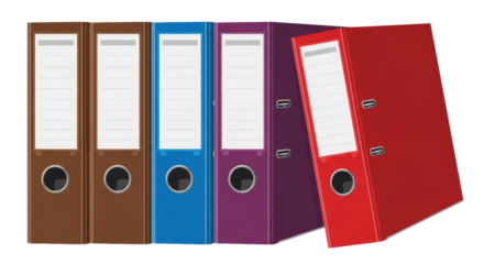 Organize Your Documents with Colorful Binders for Efficient Filing, Perfect for Office Supplies, Records Management, and Streamlined Paperwork, Stay Organized