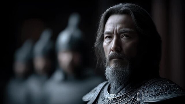 Tang Dynasty General in Armor, Solemn and Majestic