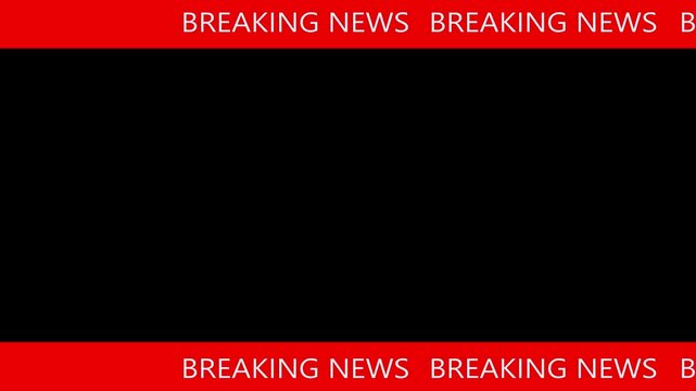News lower third background overlay template with green screen, TV broadcast style animation for breaking news or live updates .Breaking news lower third 3rd chyron l3rd loop 4k 