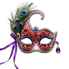 carnival mask on white background
