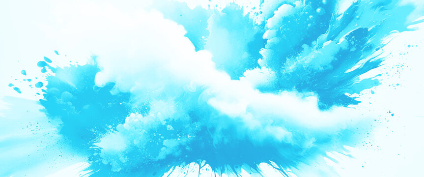 Vector abstract blue splash watercolor background