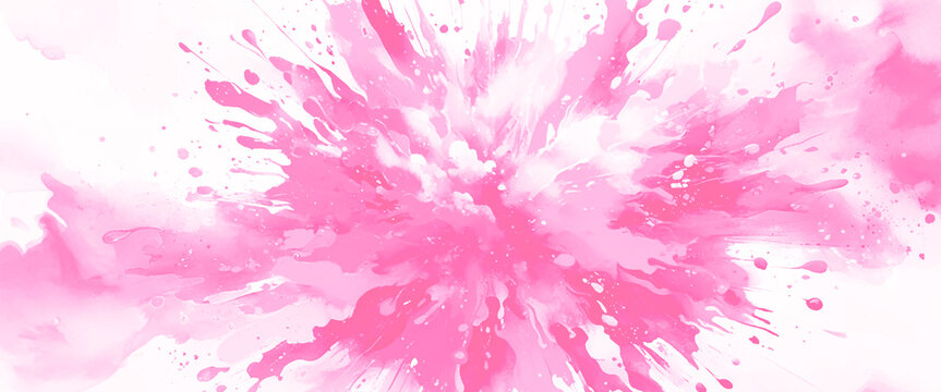 Vector abstract pink splash watercolor background