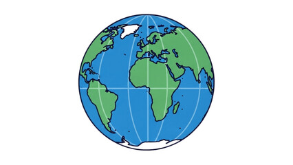 Simple Earth Globe A Visual Representation of Our Planet for Educational Use