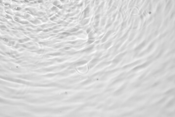 Abstract white transparent water shadow surface texture natural ripple background