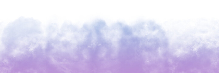 Realistic Purple Color and fog textures on transparent background. Mist, steam, haze, and vapor overlays for photo editing, design
