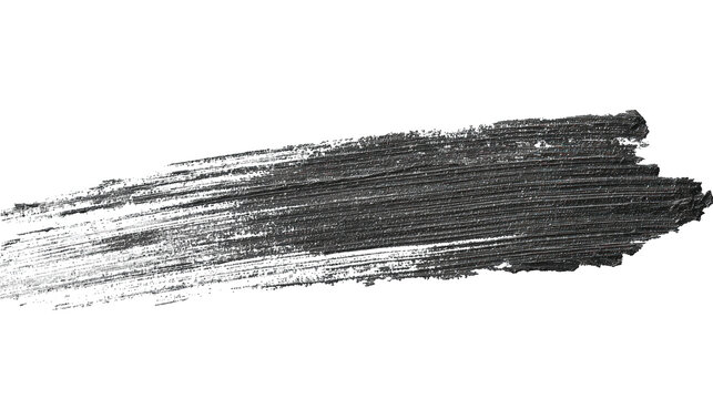 A bold, textured brush stroke showcases dynamic movement and contrasts with its dark backdrop, embodying an artistic flair.