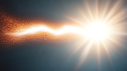 Dynamic light rays shining against a dark backdrop, creating a vivid visual energy burst that symbolizes innovation and progress.