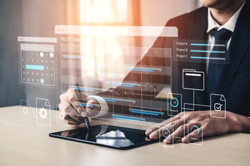 Project scheduling dashboard organizes timelines, tracks progress, and enhances collaboration for efficient workflow, helping teams manage multiple projects and improve productivity. Parse