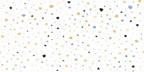 Colorful confetti abstract pattern background with seamless texture of vintage polka dot circle shapes for retro textile design wallpaper vector illustration