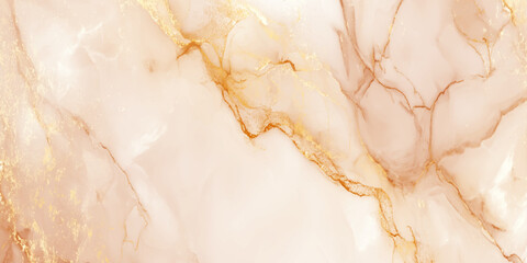 Elegant peach orange and white marble texture with sparkling gold glitter veins abstract background a blend of soft, creamy white and warm peach.