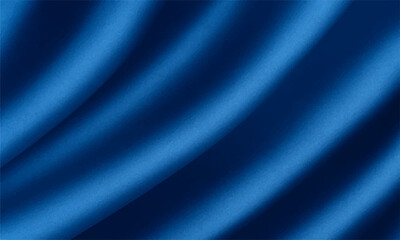 Dark blue silk texture flowing with soft waves and light for an abstract backdrop