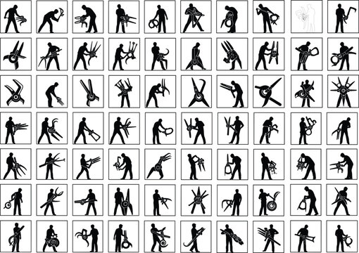 81 Tentacle Creature vs Human Silhouette Poses &ndash; Action, Emotion & Fantasy Bundle
