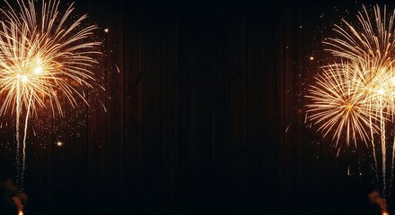 Fireworks display against dark background