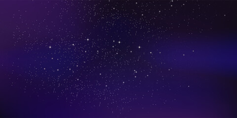 Gradient sunrise starry night background vector design in eps 10