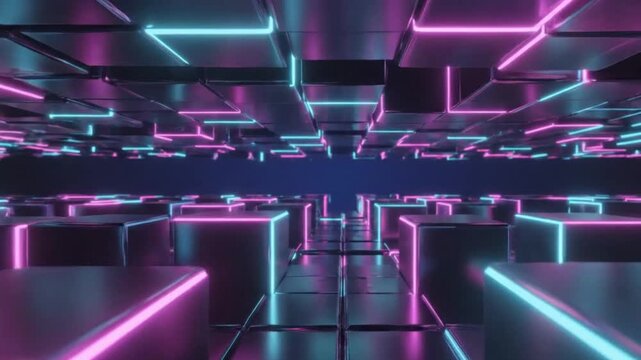 ed Geometric Cubes looping background