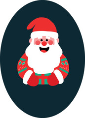 Santa and gift motive