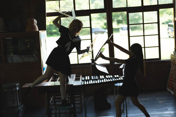 Stationery Fight in classroom