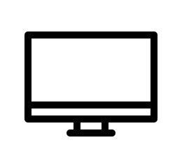 Simple Computer and Mobile Device Line Icons