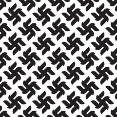 Seamless pattern. Powerful black and white graphic diagonal lines create depth and movement. Ideal for use in print, textiles, wallpaper, or website backgrounds that require a clean, yet striking, yet
