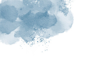 Pastel blue watercolor abstract background. wedding invitation designs or card templates for greetings or invitations on valentines Day. watercolor paint brush glitter gold for wedding elements.
