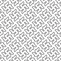 Seamless pattern. Powerful black and white graphic diagonal lines create depth and movement. Ideal for use in print, textiles, wallpaper, or website backgrounds that require a clean, yet striking, yet