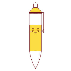 pen smile face cartoon cute
