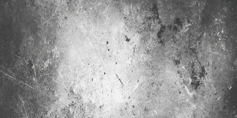 Dark grunge texture background distressed aged cracked concrete or stone wall surface with scratches and splatters monochrome design element.