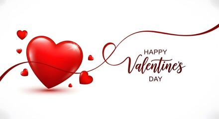 red hearts on a white background