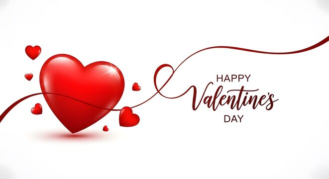 red hearts on a white background