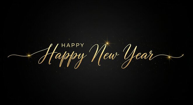 Elegant happy new year greeting