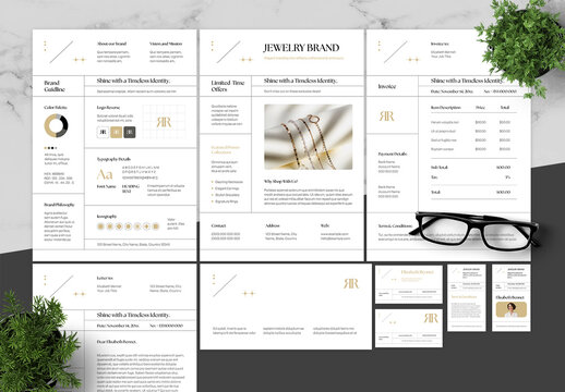 Beige And Black Brand Guidelines Jewelry