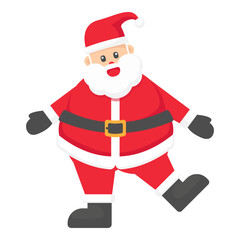 Holiday Joy: Animated Santa Claus stands ready to spread holiday cheer, a cheerful portrayal of the iconic figure, radiating warmth and merriment.