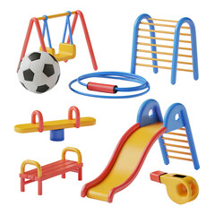 cartoon playground equipment