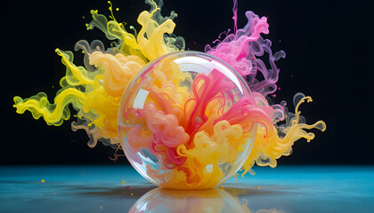 easter eggs in a glass