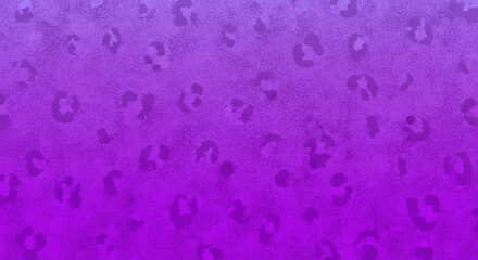 Gradient purple background with dark purple leopard spots and speckled texture isolated on a transparent background