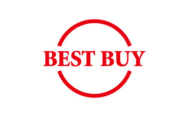 BEST BUY - BEST BUY words written on Red Rubber Stamp 
