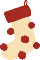 Pom Pom Christmas Sock