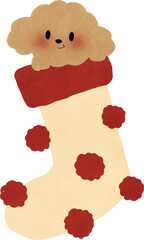 Pom PomSoc kwith Dog