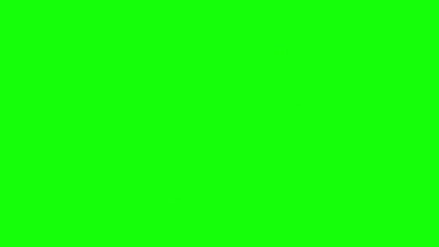 White smoke on green screen smoke explosion burst effects. green screen animation cloud comic game fight hit